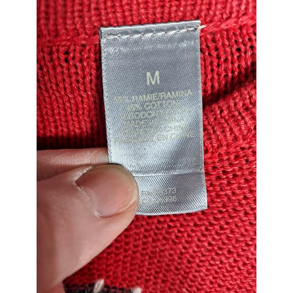 First Issue by Liz Claiborne Women's Vintage Floral Embroidered Sweater Size M - Picture 7 of 8